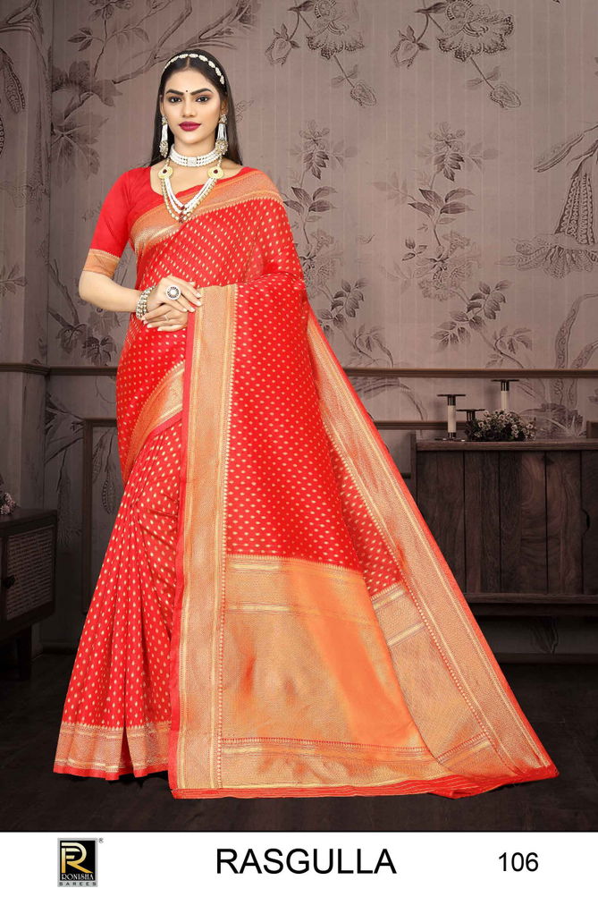 Rasgulla By Ronisha Designer Banarasi Silk Sarees Wholesale Clothing Suppliers In India
